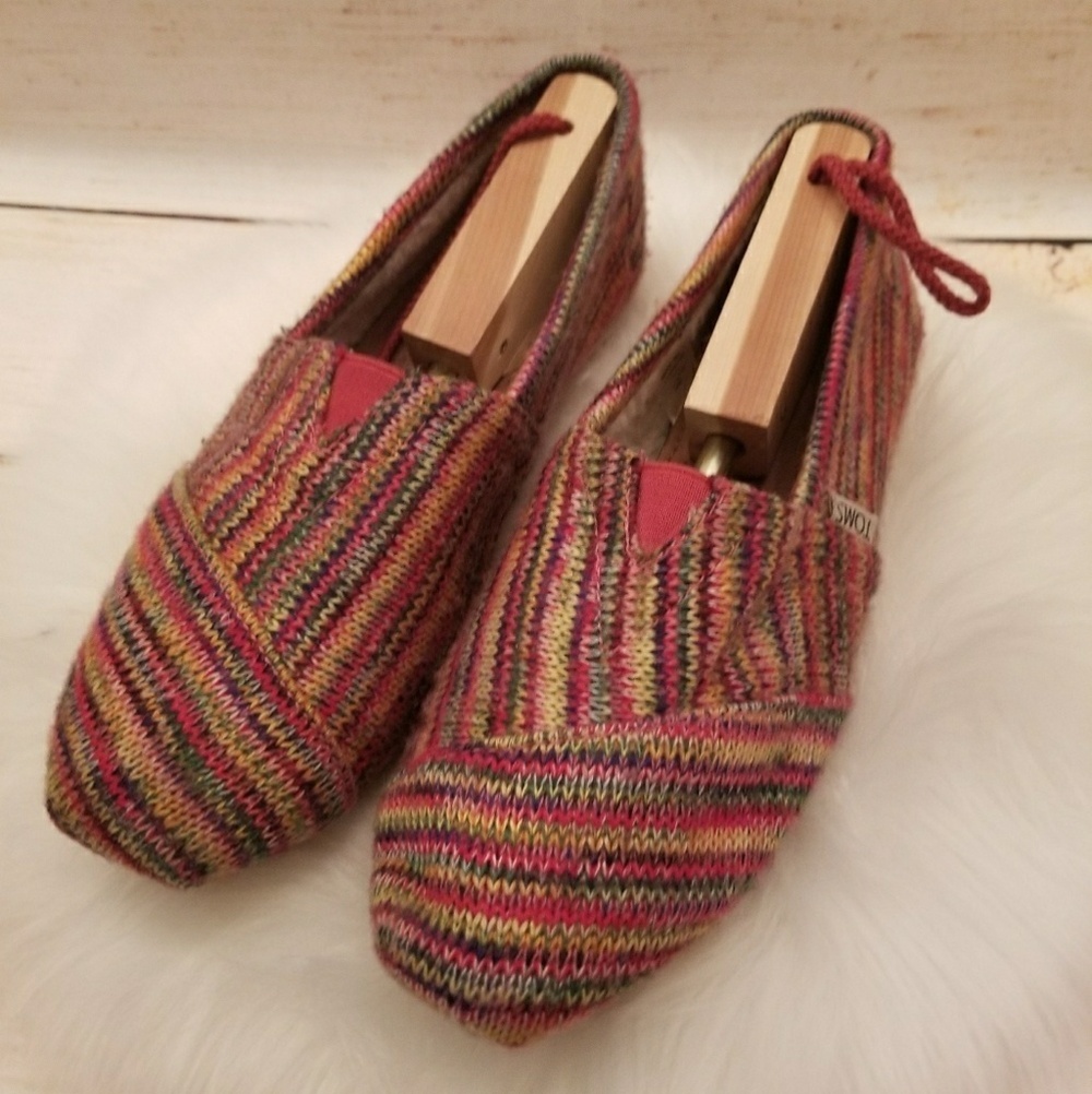 Tom's faux Sterling inside fur slip on shoes